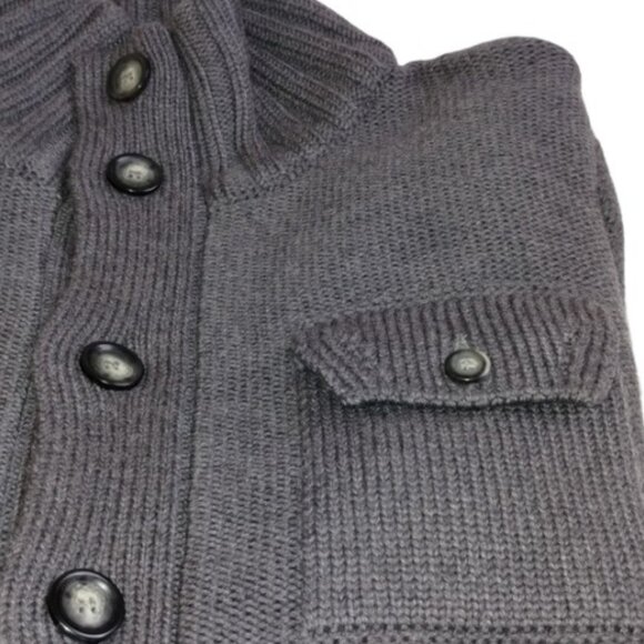 Phil Petter grey wool cardigan size M - Picture 3 of 7
